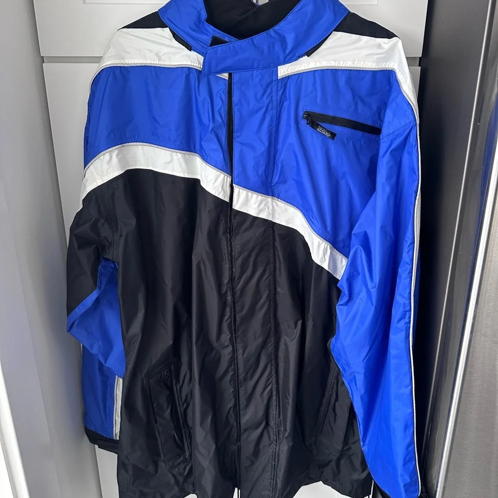 Tourmaster‎ Defender Windbreaker Blue motorcycle  Rain Jacket Waterproof 2XL